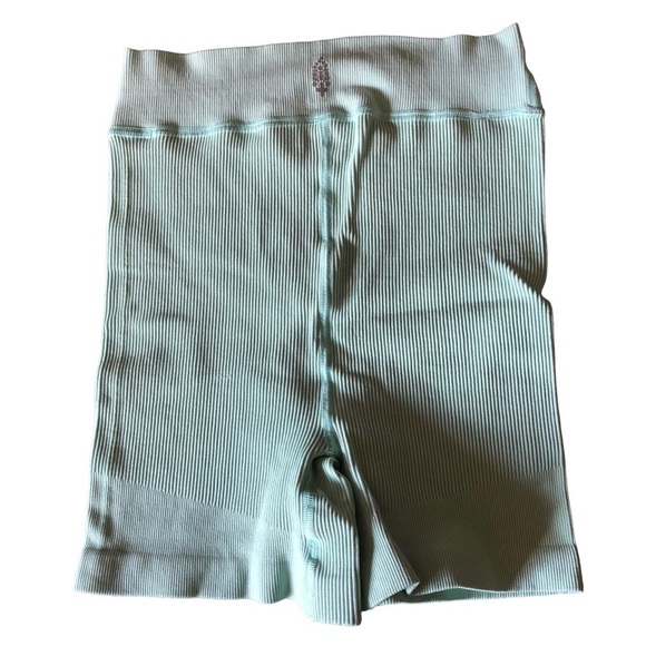 Free People Movement Turquoise Mint Bike Shorts Size Medium - Picture 4 of 8